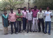 A photo collage of an India team.